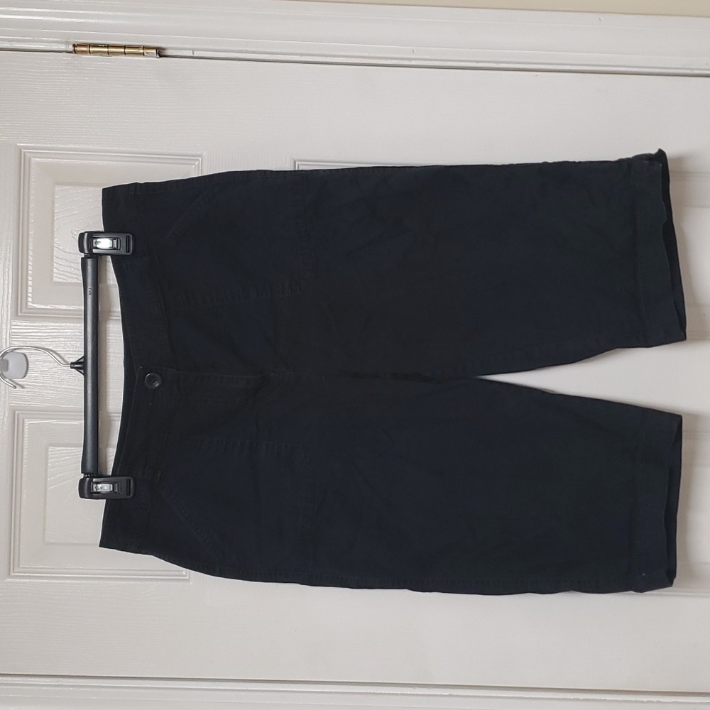 Women's black capris. size 12. By Croft and Barrow